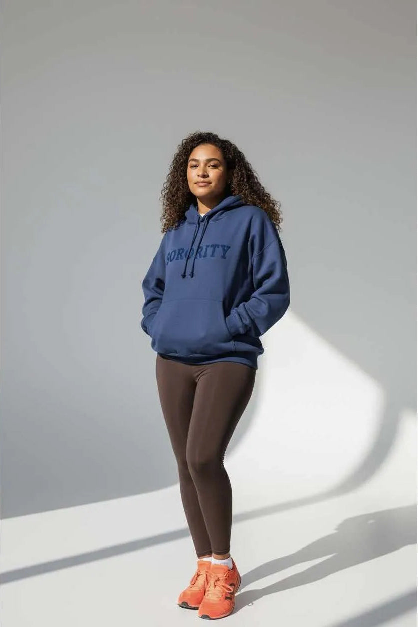 Sweat Rosa bleu marine