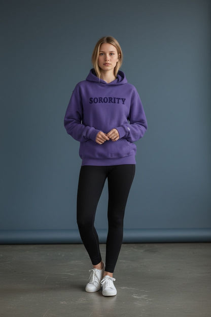 Rosa – Sweat à Capuche Femme Logo Sorority