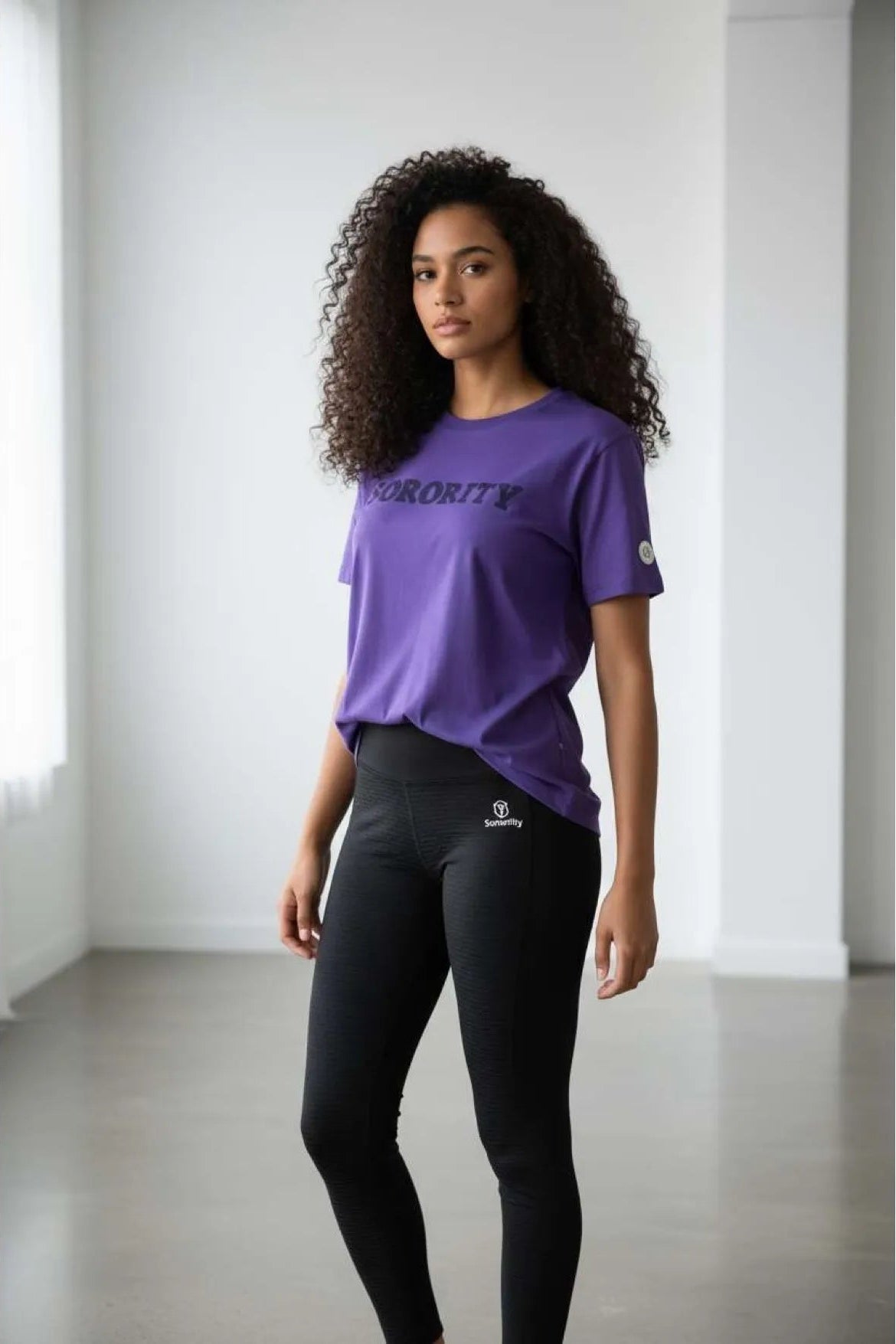 T-Shirt Serena violat - Legging Soro1 - Black 2