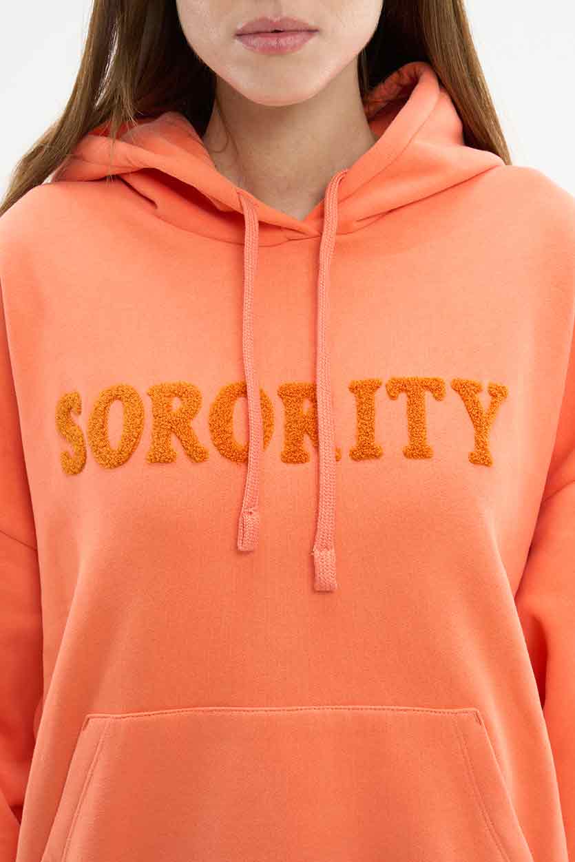 Rosa – Sweat à Capuche Femme Logo Sorority