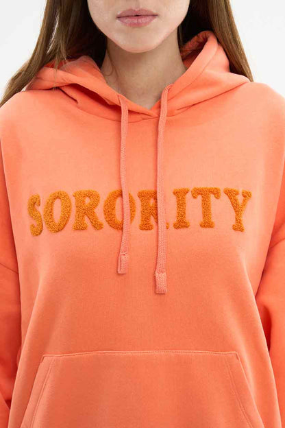 Rosa – Sweat à Capuche Femme Logo Sorority