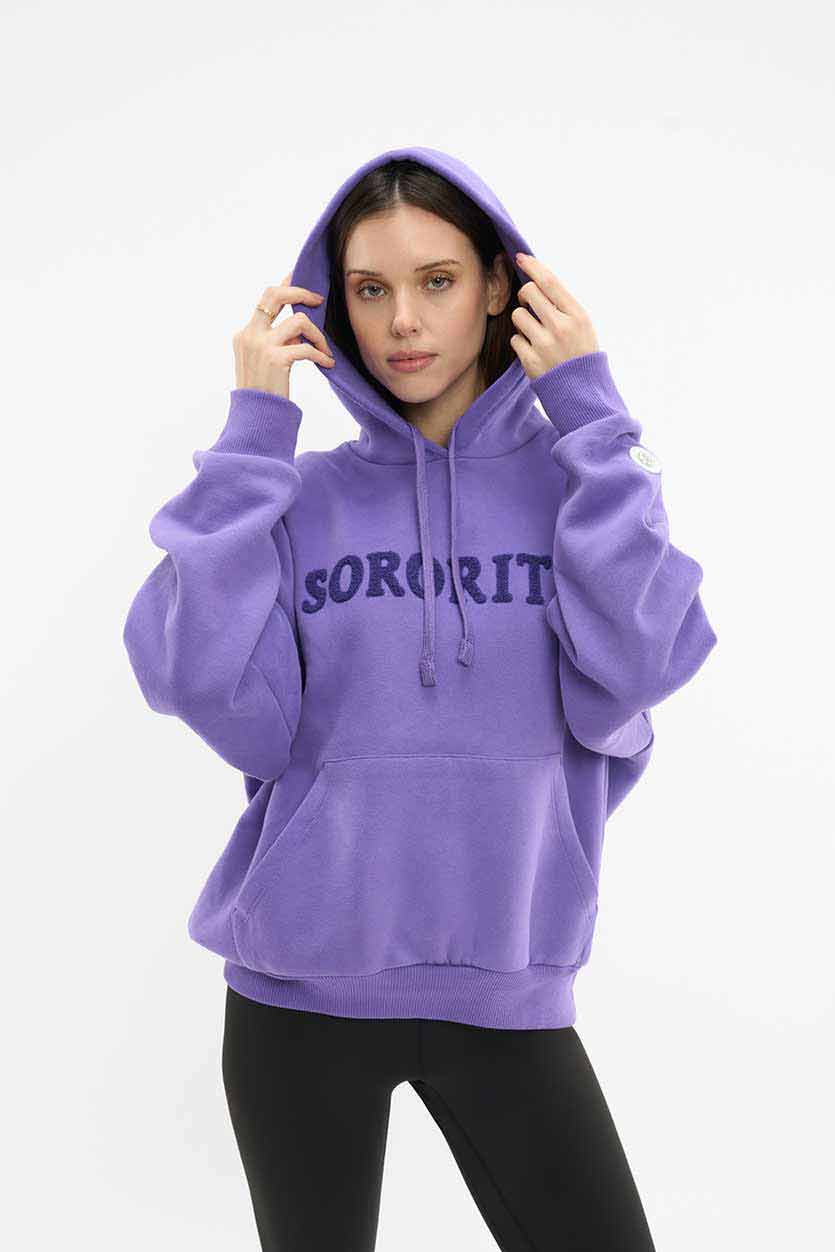 Rosa – Sweat à Capuche Femme Logo Sorority